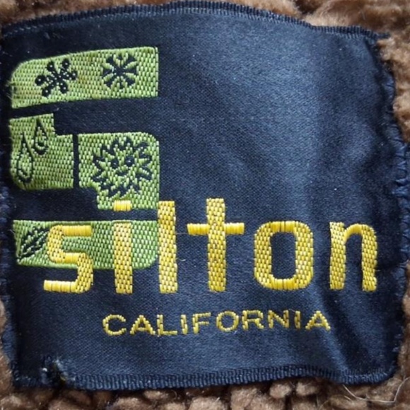 GENUINE VINTAGE 70's Men's Silton California Suede Jacket Sherpa Collar, Size L - Picture 5 of 5